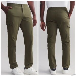 Rhone Boathouse Mens Cargo Pant Olive Green Size Small